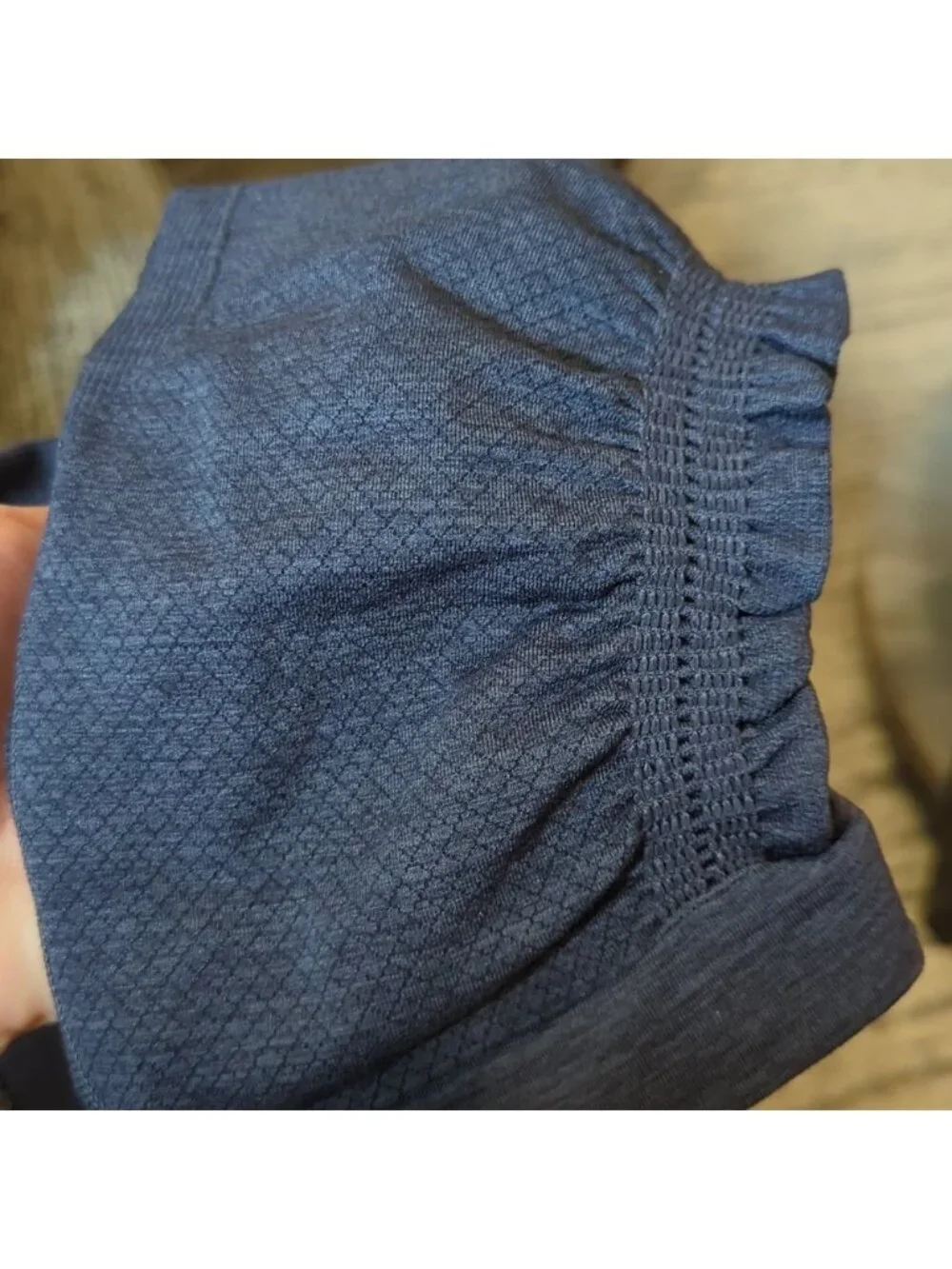 Lululemon In The Flow Crop II Heathered Inkwell